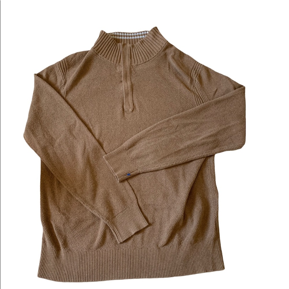 Brown Quarter Zip Sweater